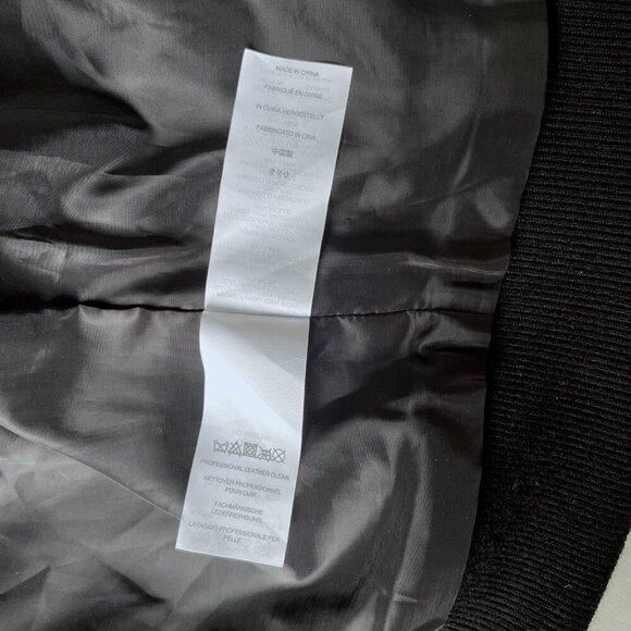 J. Crew Women Bomber Wool Mix Tweed Leather Jacket, Size 0 - Picture 7 of 14